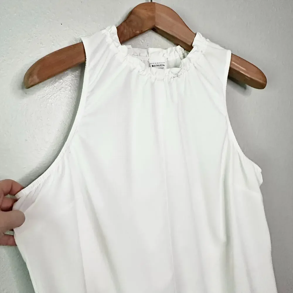 Athleta Boundless Tank bright white adjustable sleeveless women’s size large - Picture 3 of 14